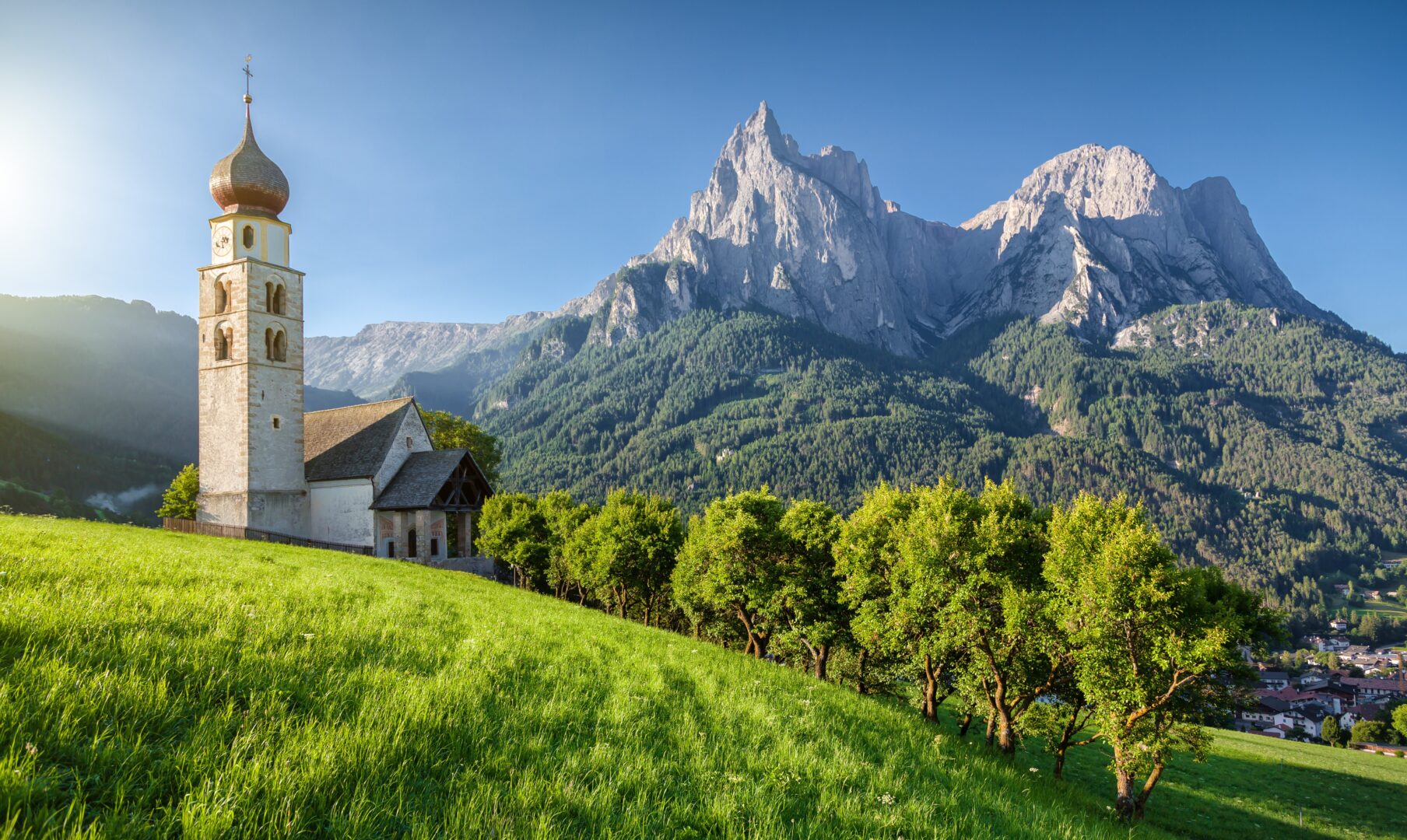 Seis am Schlern in the Dolomites, Italy