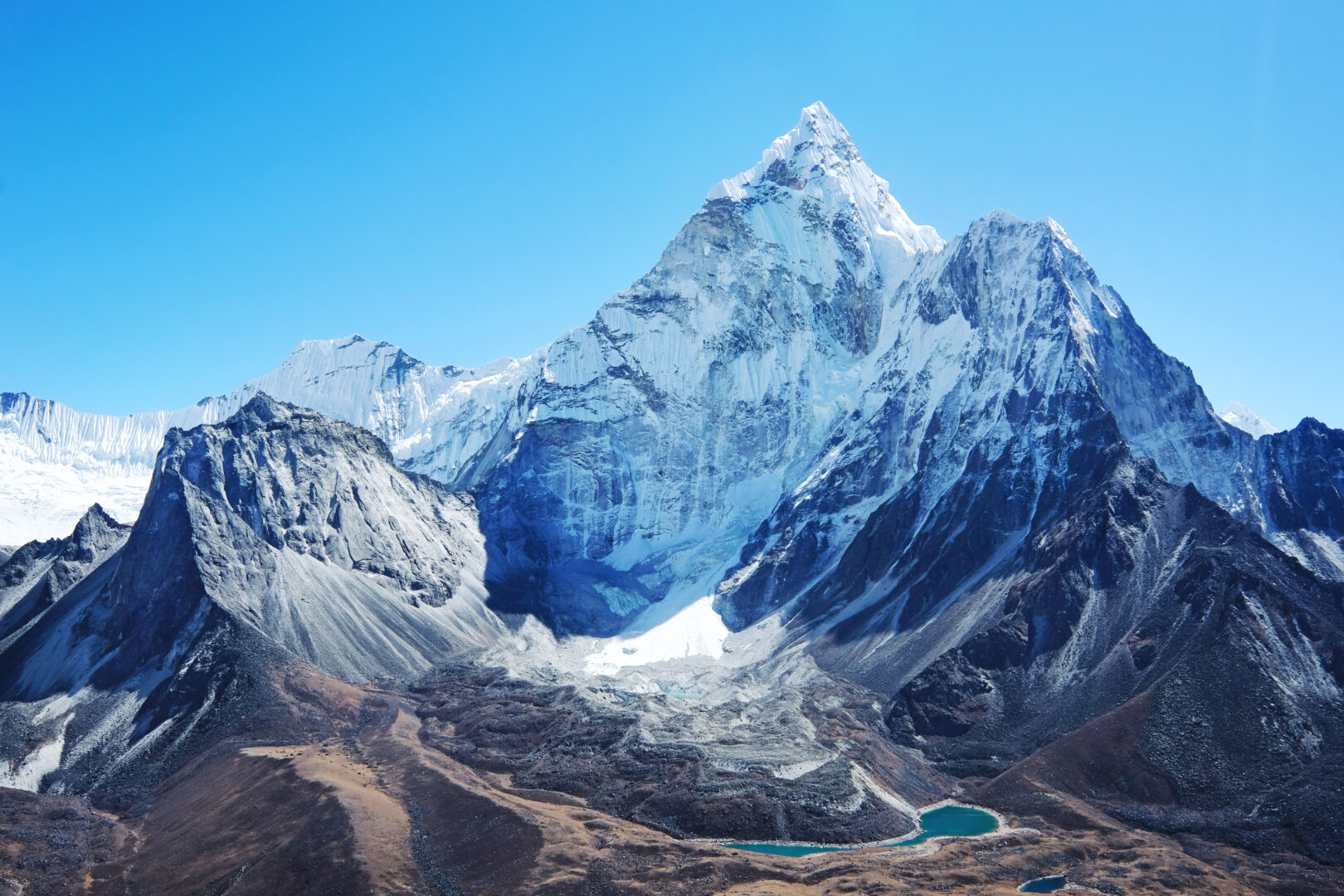 View of Mount Everest in Nepal.