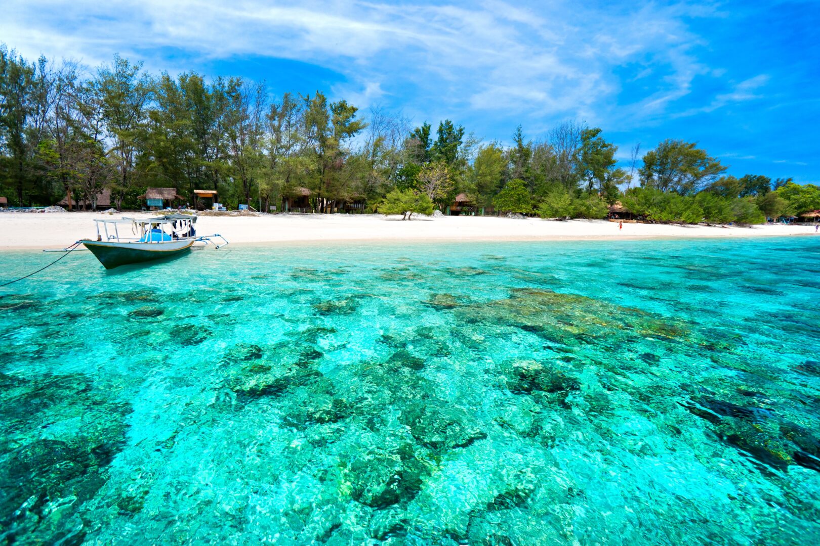 Beach in the Gili Islands, Lombok, Indonesia